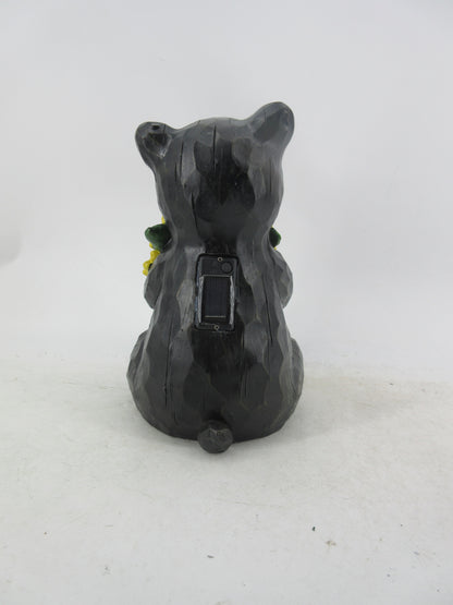 Solar Garden Statues with LED Lights Dog Frog Gnome Highland Cow Rabbit Cat Bear Collection KHSOLAR01
