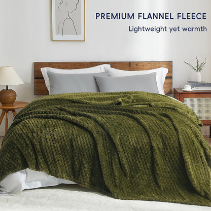 3D Jacquard Flannel Fleece Blanket Plush Soft Throw 50x60 60x80 90x90 Inches JFFBLK