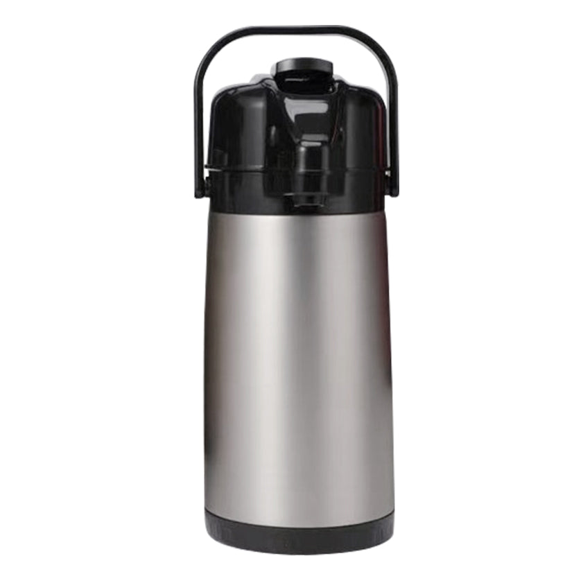 2.5L Stainless Steel Thermal Airpot Coffee Dispenser Pump Carafe Insulated Commercial Grade KFH003