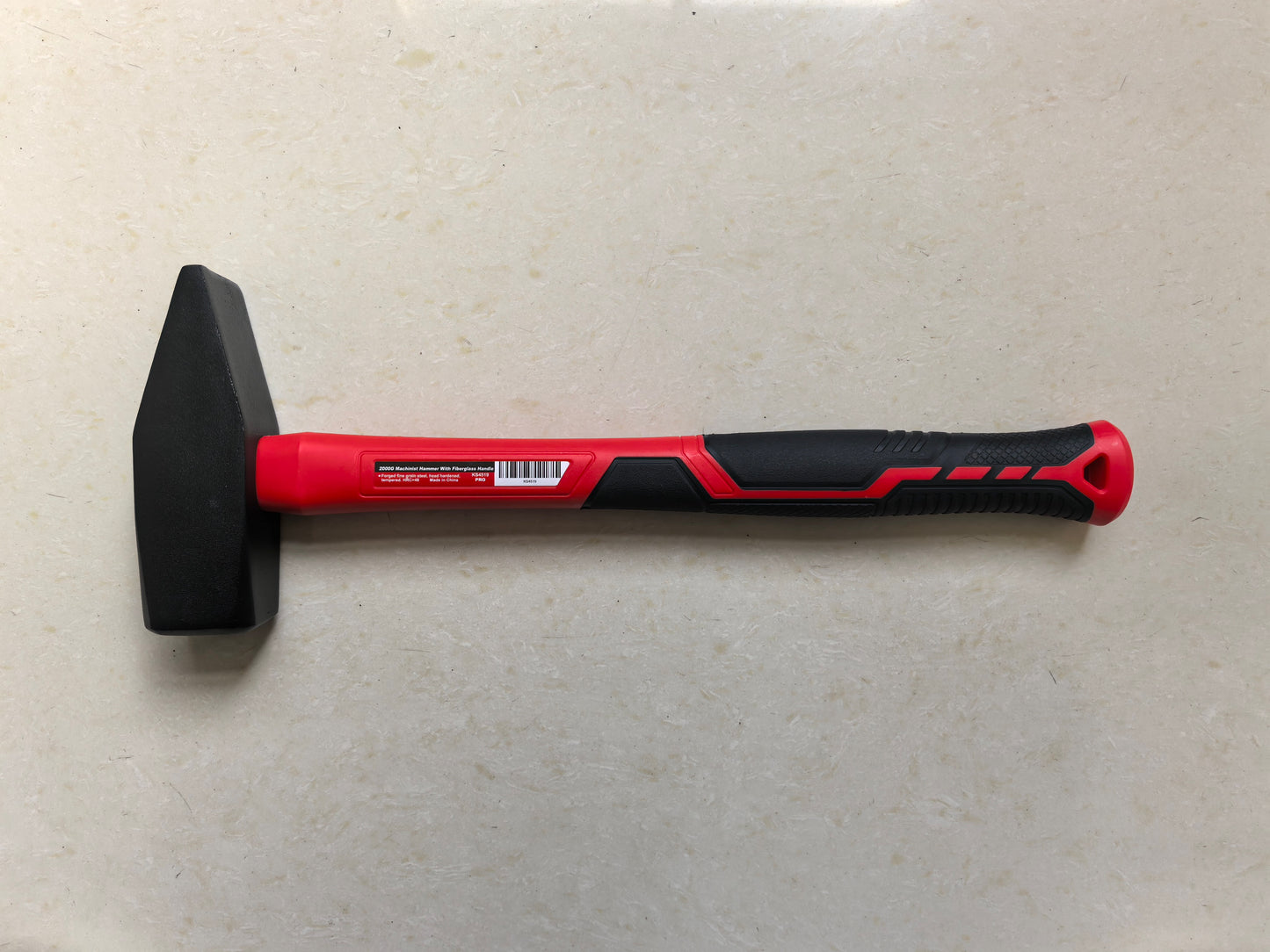 Machinist Hammer Fiberglass Handle 300g 500g 1000g 2000g Steel Head KS4519