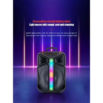 35W Bluetooth Speaker with Tweeter RGB Lights USB TF AUX Mic KTS1849