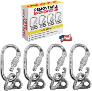 4-Pack Removable Engine Lift Brackets 5600 lb Heavy-Duty Lifting Set LB56004