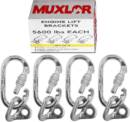 4-Pack Removable Engine Lift Brackets 5600 lb Heavy-Duty Lifting Set LB56004