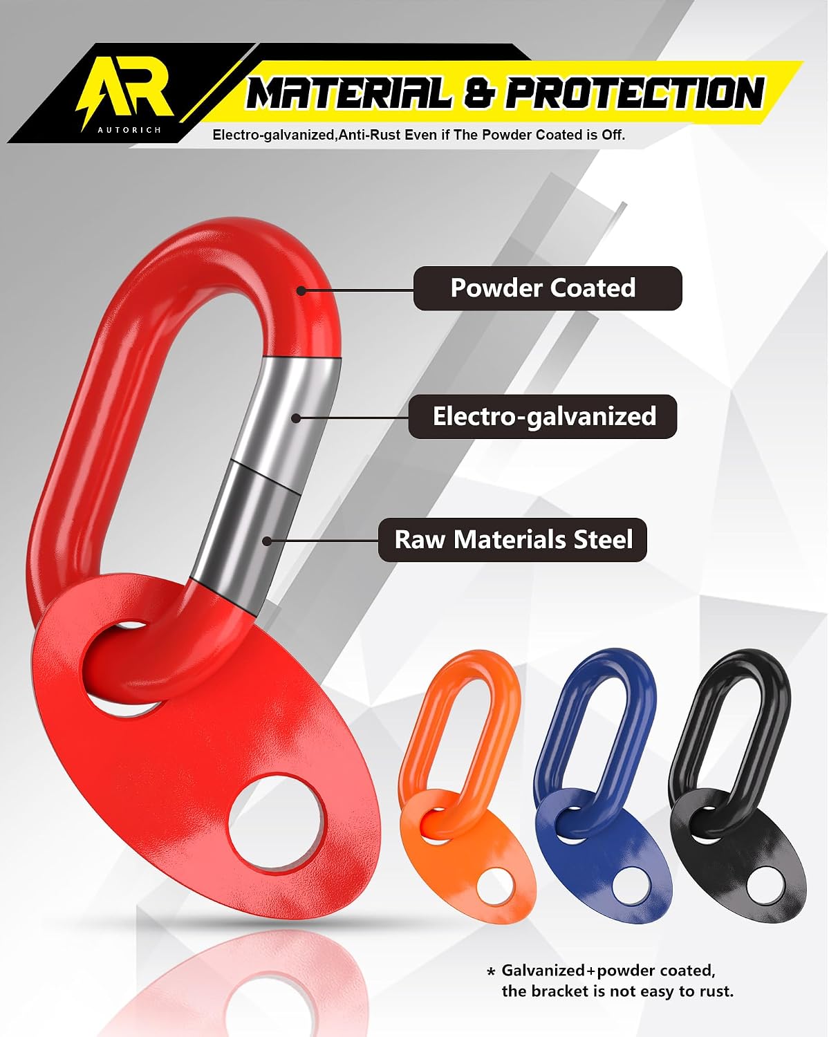 4-Pack Heavy-Duty Engine Lift Brackets 5500 lb Automotive Lifting Set LB7155