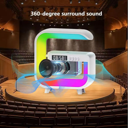 Multifunctional G3 Mini Bluetooth Speaker with LED Light & Wireless Charging LGMG3M