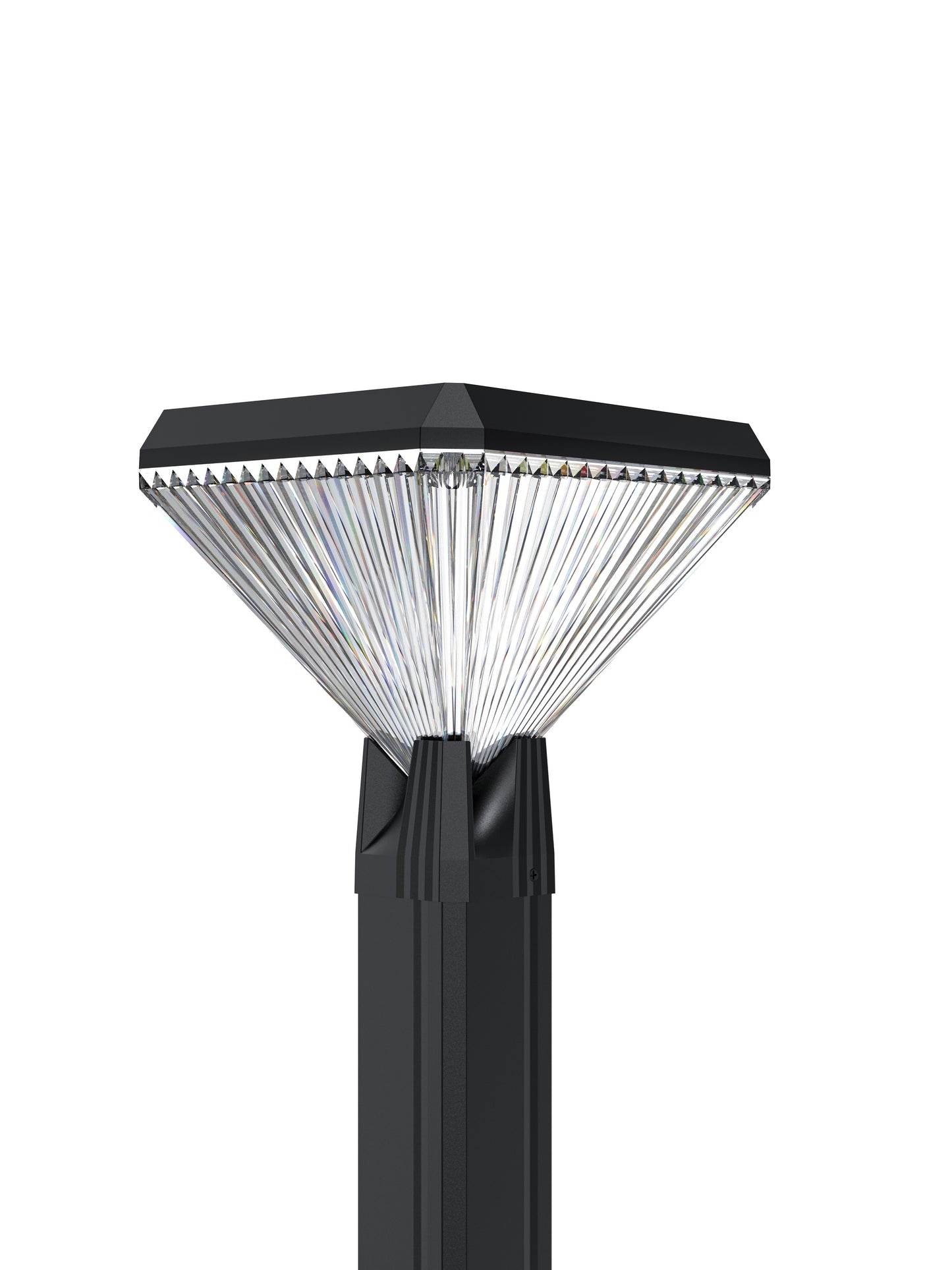 Square Solar Lawn Path Light 600 Lumens 3 Color Temperature Outdoor Garden Light QYJM14D