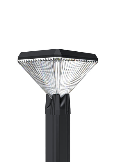 Square Solar Lawn Path Light 600 Lumens 3 Color Temperature Outdoor Garden Light QYJM14D