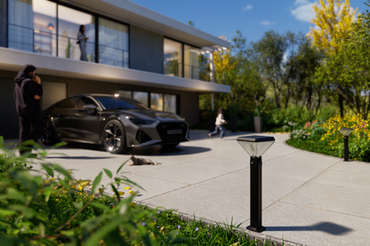 Square Solar Lawn Path Light 600 Lumens 3 Color Temperature Outdoor Garden Light QYJM14D