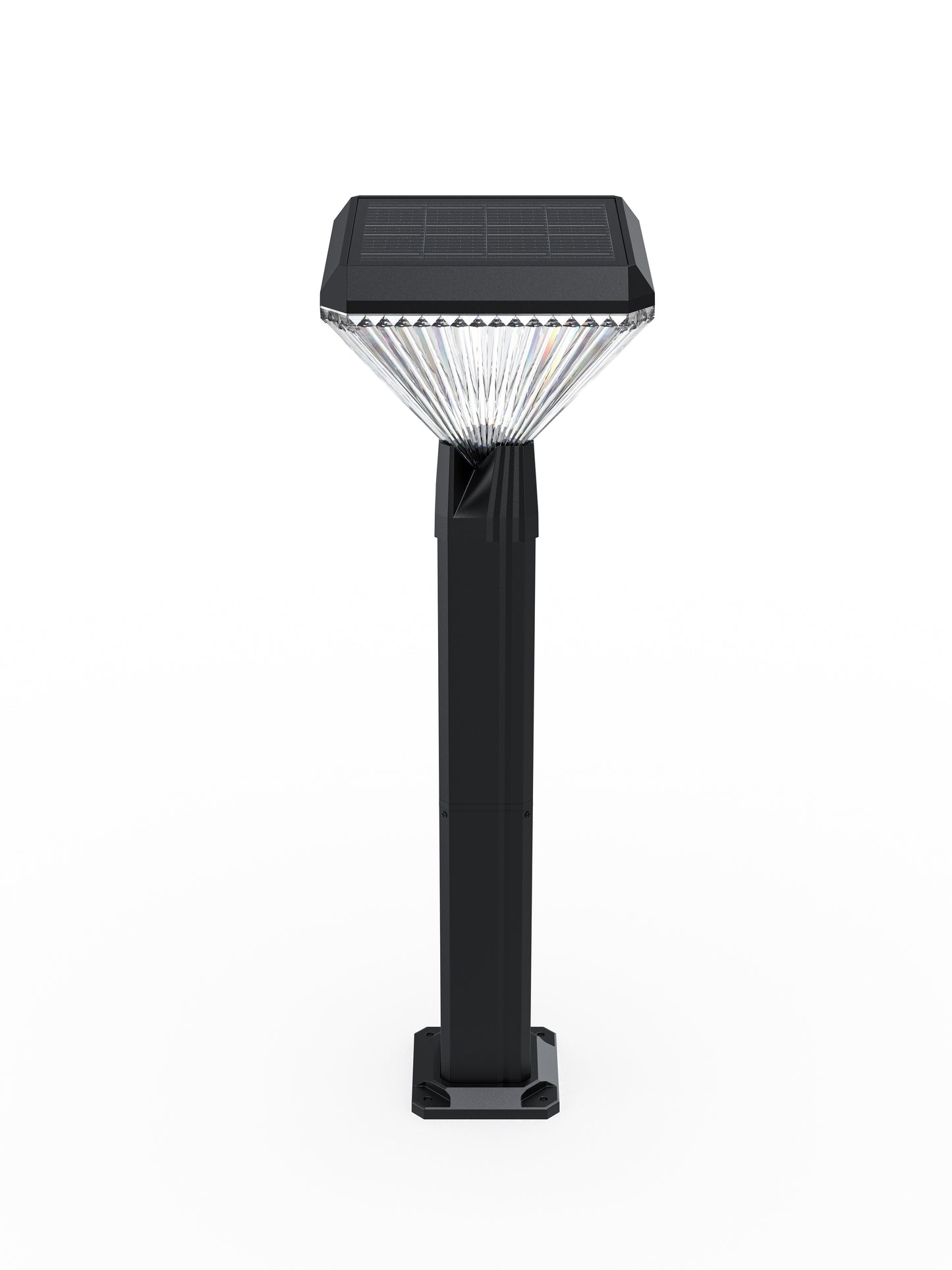 Square Solar Lawn Path Light 600 Lumens 3 Color Temperature Outdoor Garden Light QYJM14D