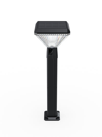 Square Solar Lawn Path Light 600 Lumens 3 Color Temperature Outdoor Garden Light QYJM14D