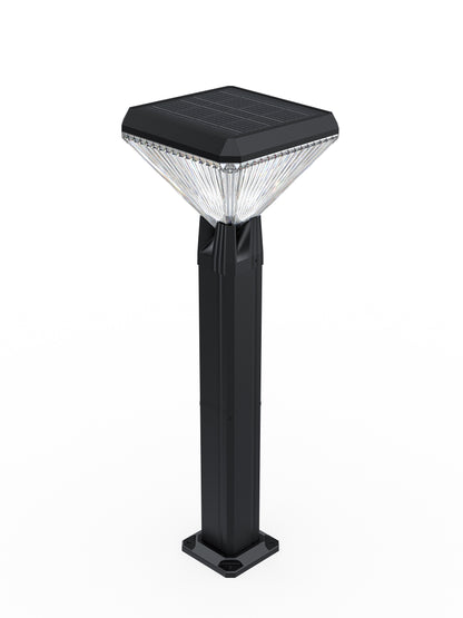 Square Solar Lawn Path Light 600 Lumens 3 Color Temperature Outdoor Garden Light QYJM14D
