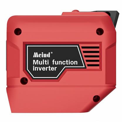 250W Portable Power Inverter for Milwaukee 18V/20V Batteries with 110V AC Outlet, Dual QC3.0 USB Ports, PD20W USB-C & LED Display M720250