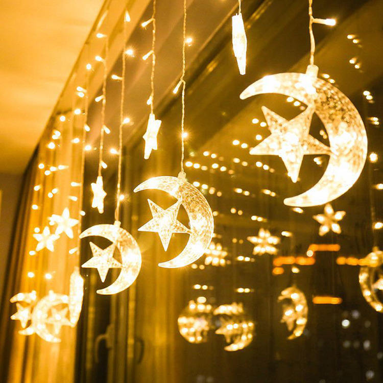 Solar Curtain String Lights 138 LED Outdoor Garden Patio Window Light 3.5m MFHY39