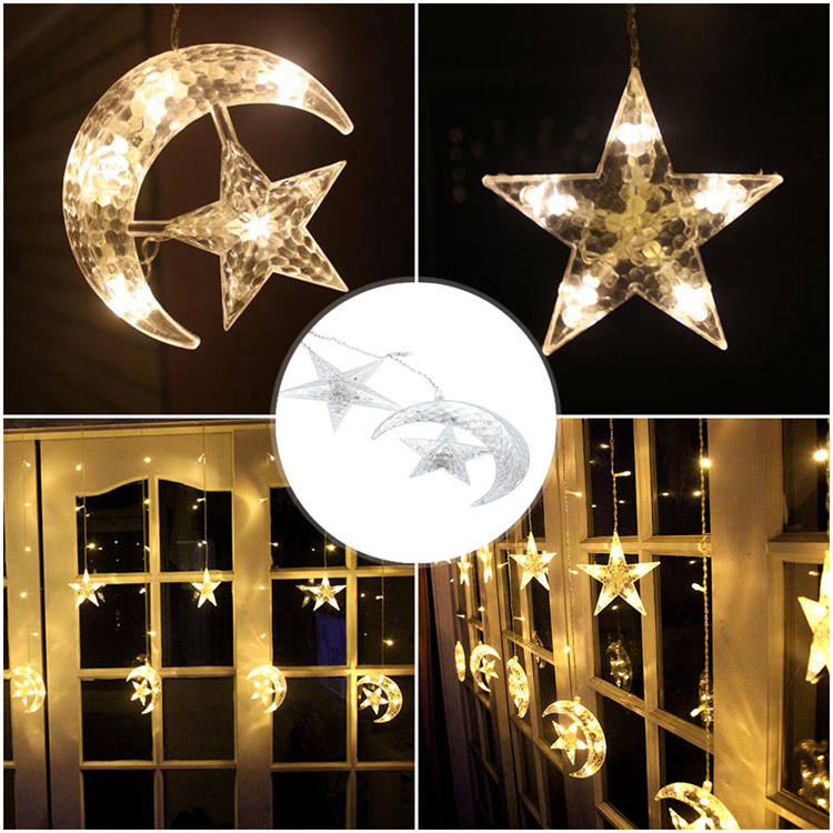 Solar Curtain String Lights 138 LED Outdoor Garden Patio Window Light 3.5m MFHY39