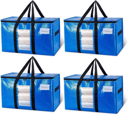 XXXL Moving Tote Bags 4-Pack 28" x 14" x 17" Heavy Duty Storage & Moving Bags MTOTE1