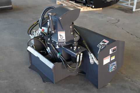 48" Mini Skid Steer Snow Blower Attachment – Standard Flow 8–13 GPM Two-Stage Hydraulic Snow Blower MSS119SB