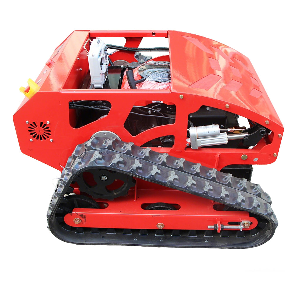 Remote Control 24V Gas Tracked Brush Mower 22" Cutting Width with 9HP Loncin Engine, Electric Start & Lift Control NE550CB