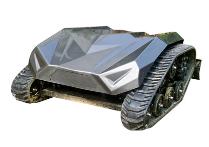 Remote Control 48V Electric Tracked Lawn Mower 22" Cutting Width with Adjustable Height for Slope, Farm & Acreage Mowing NE550E