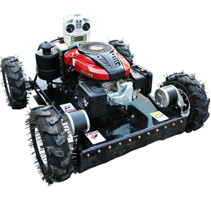 Remote Control Gas Lawn Mower 22" Cutting Width with 9HP Loncin Engine, Electric Start & Lift Control NE550WJ