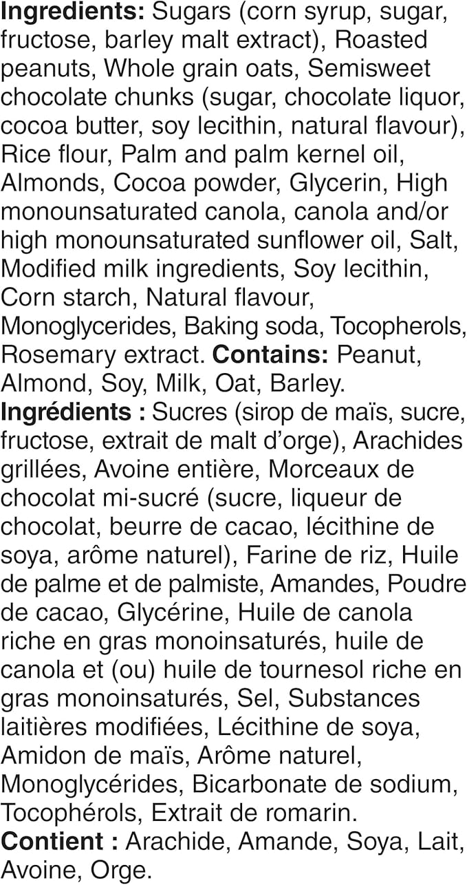 Nature Valley Sweet & Salty Dark Chocolate Nut Granola Bars 15 Count 525g