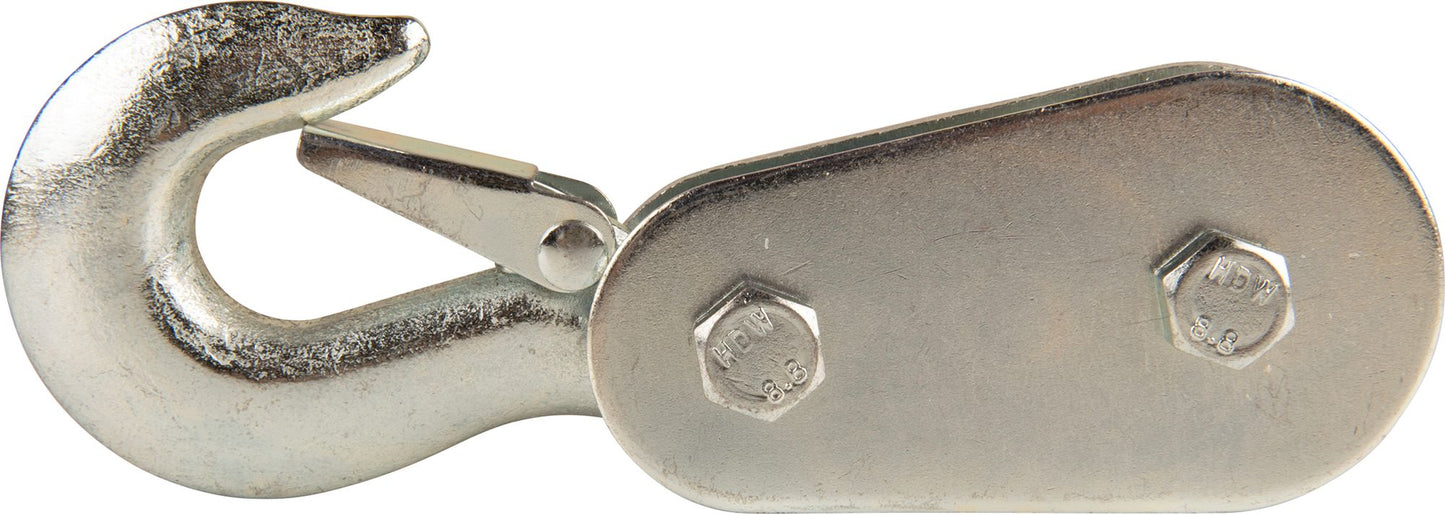 4,000 lb 1/4" Pulley Block with Hook for Rope, Cable, Lifting, Pulling, Garage, Farm & Shop Use PB4134