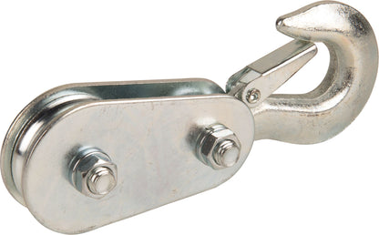 4,000 lb 1/4" Pulley Block with Hook for Rope, Cable, Lifting, Pulling, Garage, Farm & Shop Use PB4134