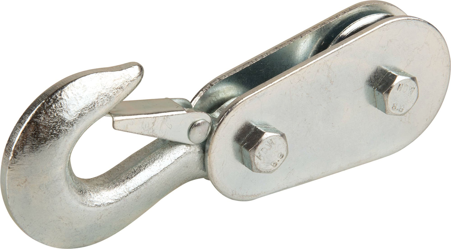 4,000 lb 1/4" Pulley Block with Hook for Rope, Cable, Lifting, Pulling, Garage, Farm & Shop Use PB4134