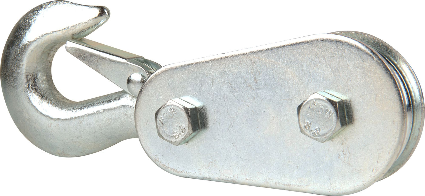 4,000 lb 1/4" Pulley Block with Hook for Rope, Cable, Lifting, Pulling, Garage, Farm & Shop Use PB4134