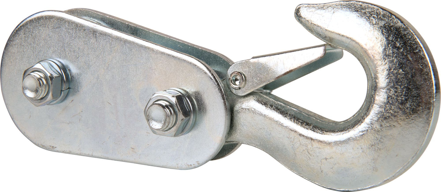 4,000 lb 1/4" Pulley Block with Hook for Rope, Cable, Lifting, Pulling, Garage, Farm & Shop Use PB4134