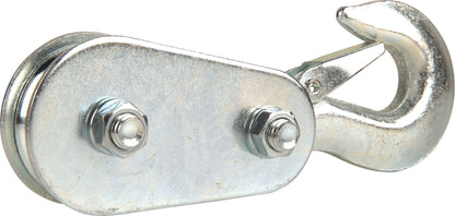 4,000 lb 1/4" Pulley Block with Hook for Rope, Cable, Lifting, Pulling, Garage, Farm & Shop Use PB4134