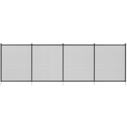 48 FT Removable Pool Fence Kit with 4 Panels, 4 ft Height Child & Pet Safety Barrier Teslin PVC Mesh PF0448