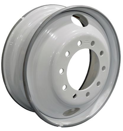 24.5 x 8.25 & 22.5 x 8.25 Steel Truck Rim 10 Bolt Hole | Demountable Wheels | Heavy-Duty Commercial Truck