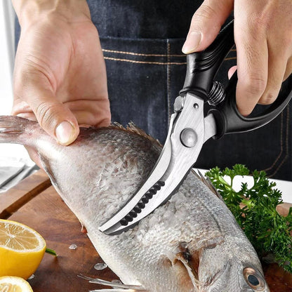 Heavy Duty Poultry Shears Kitchen Meat Cutting Scissors Stainless Steel Bone Cutter PSH01