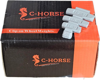 100pc Wheel Weights Set 0.25–1oz Clip-On Assorted Styles