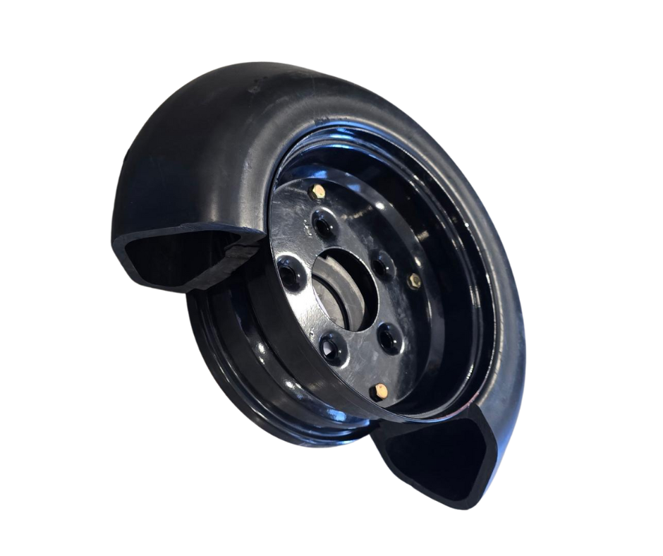 4.5-8 Semi-Pneumatic Bourgault Replacement Packer Wheel Assemblies, V-Packer or Smooth Style for Air Drill & Seeding Equipment