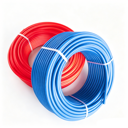Red & Blue PEX-B Tubing Pipe Sets 600 ft Total with Cutter and Tube Clamps for Hot & Cold Water Plumbing
