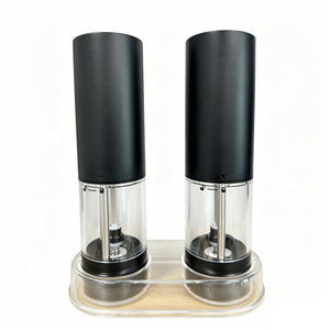 Rechargeable Electric Salt &amp; Pepper Grinder Set 2-Pack USB Type-C Adjustable Mill RC952X