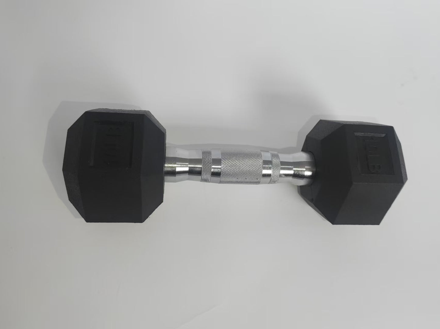 Rubber Hex Dumbbells 5–25LB Set Anti-Slip Home Gym Weight Lifting Training RHSET