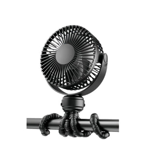 Mini Portable Stroller Fan 3 Speed USB Rechargeable Clip Fan with Night Light SF9545