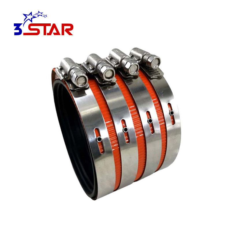Stainless Steel No Hub Pipe Clamps Heavy Duty Coupling Clamps (1.5"/2"/3") SHC01