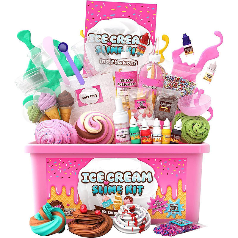 DIY Slime Craft Kit Large Stress Relief Creative Toy Set for Kids SLMK19
