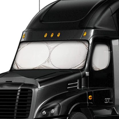 Semi Truck Windshield Sun Shade 420cm Heat Insulated UV Resistant Front Window Cover SS0240