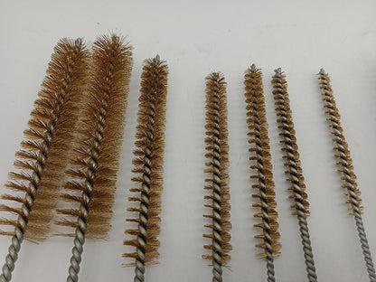 14-Piece Brass & Stainless Steel Tube Cleaning Brush Set T0982