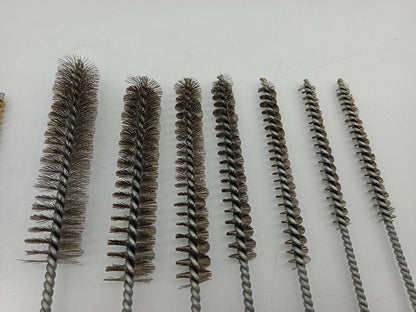14-Piece Brass & Stainless Steel Tube Cleaning Brush Set T0982
