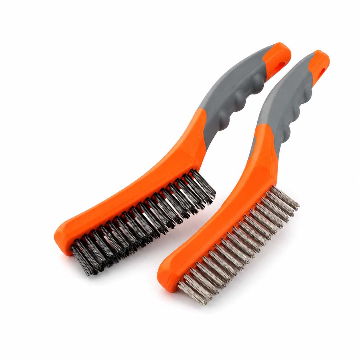 2-Piece Stainless Steel & Carbon Steel Wire Brush Set T0984
