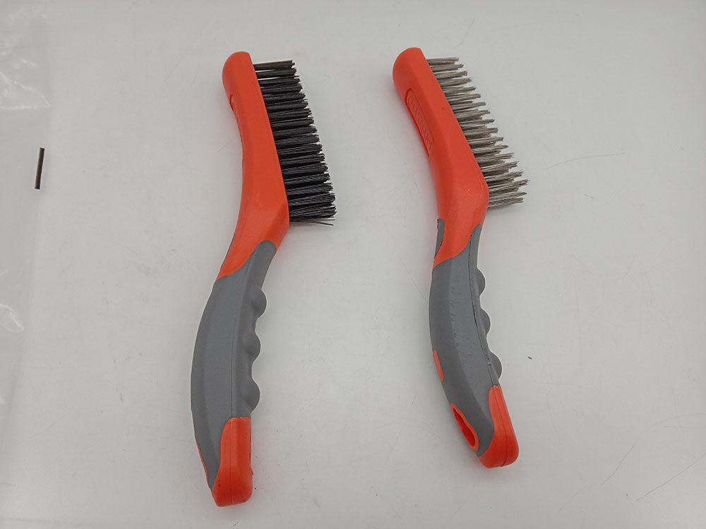 2-Piece Stainless Steel & Carbon Steel Wire Brush Set T0984