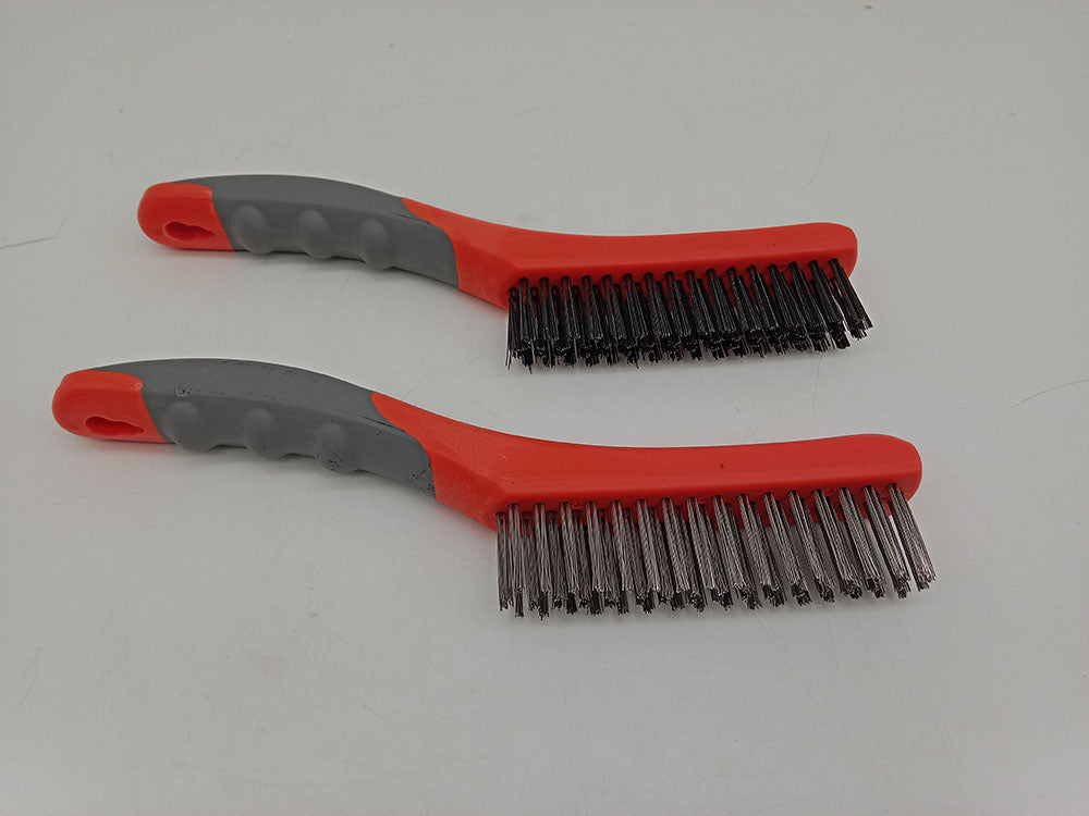 2-Piece Stainless Steel & Carbon Steel Wire Brush Set T0984