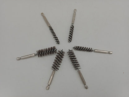 6-Piece Stainless Steel Bore Brush Set for Tube, Pipe, Hole & Fitting Cleaning T0985