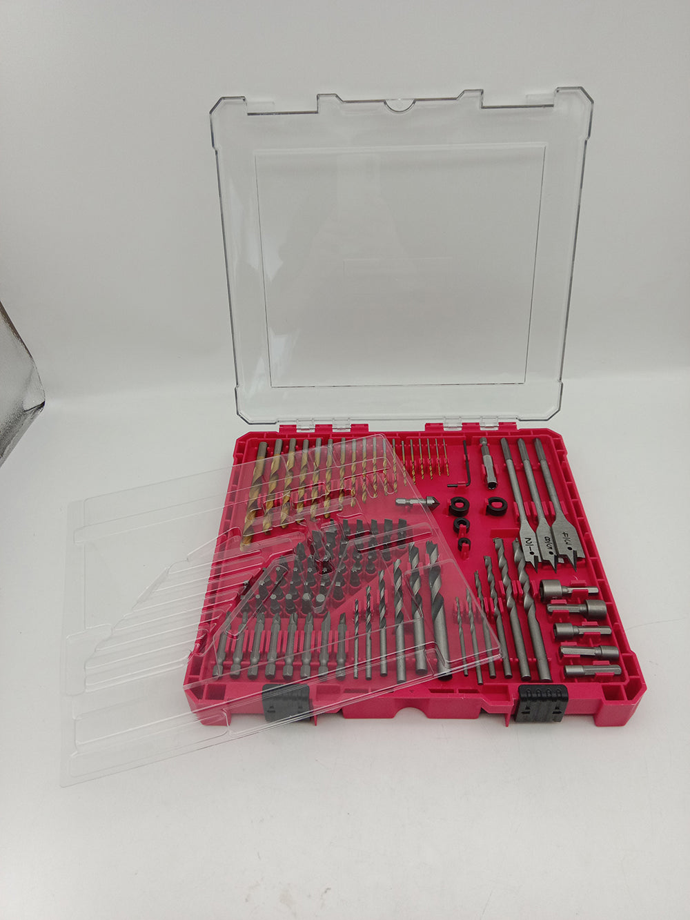 100-Piece Drill Bit, Screwdriver Bit, Nut Driver, Hole Saw &amp; Tool Accessory Set DB100