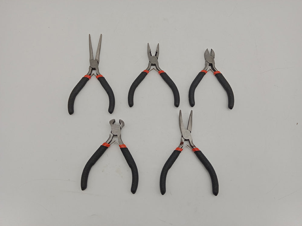 5-Piece Mini Pliers Set 4"–6" Precision Tool Kit Carbon Steel T0999